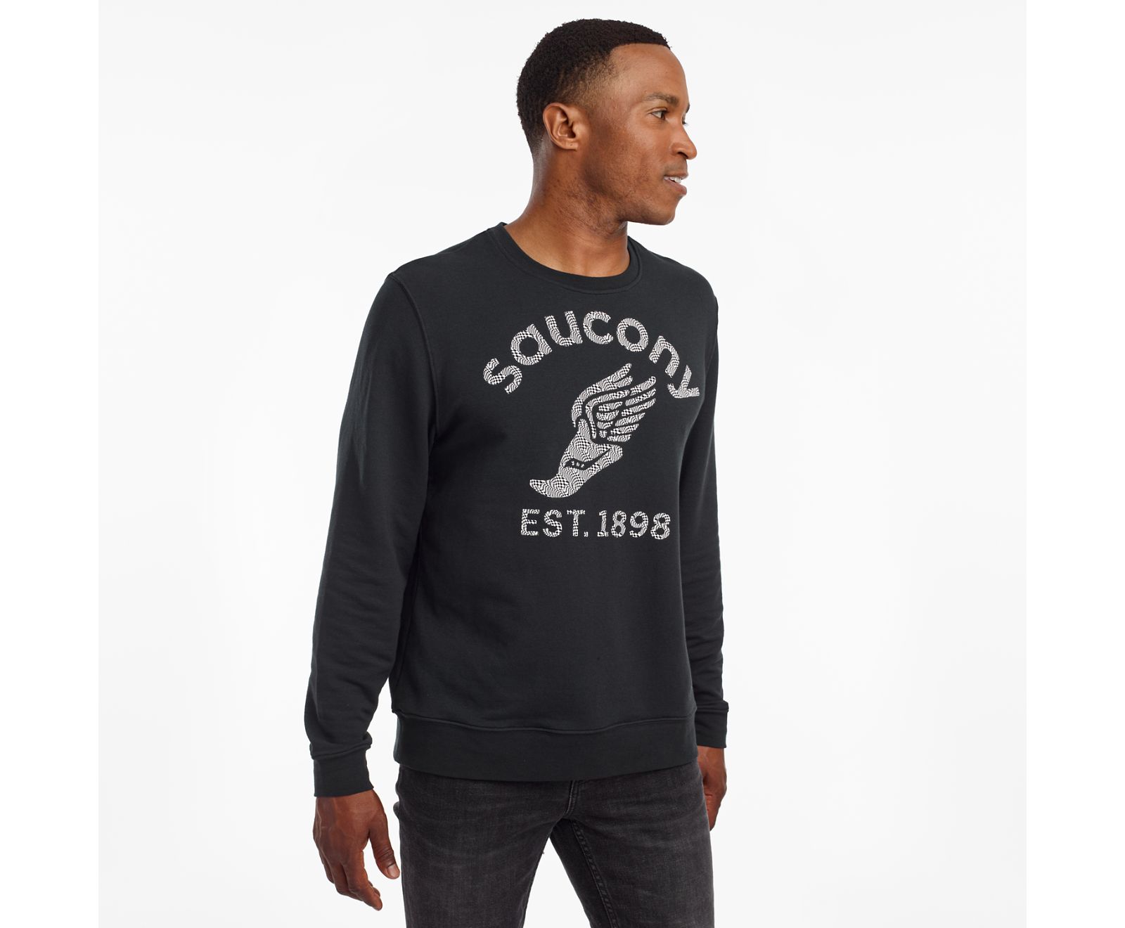 Camisas Saucony Rested Crewneck Hombre Negros | México 621VRWD